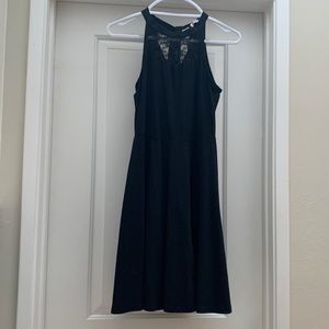 High neck halter top dress